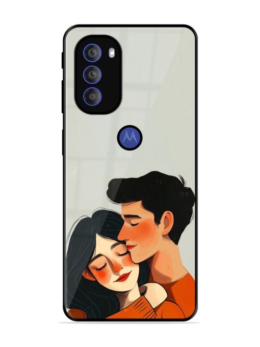 Craft Couples Glossy Soft Edge Case for Motorola Moto G71 (5G) Chachhi