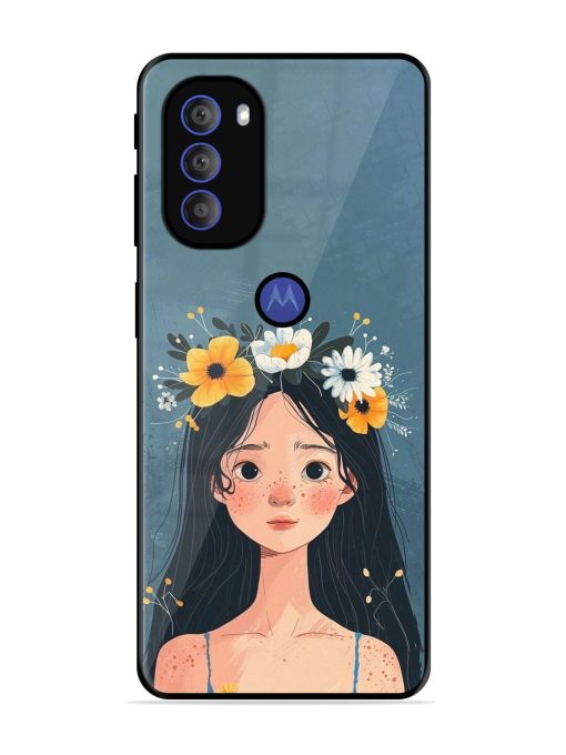 Gurl Art Glossy Soft Edge Case for Motorola Moto G71 (5G) Chachhi