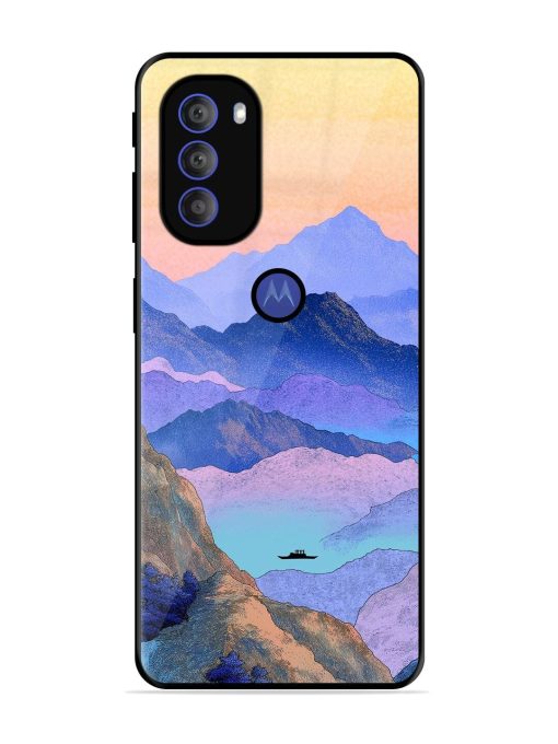 Mountain Mist Glossy Soft Edge Case for Motorola Moto G71 (5G) Chachhi