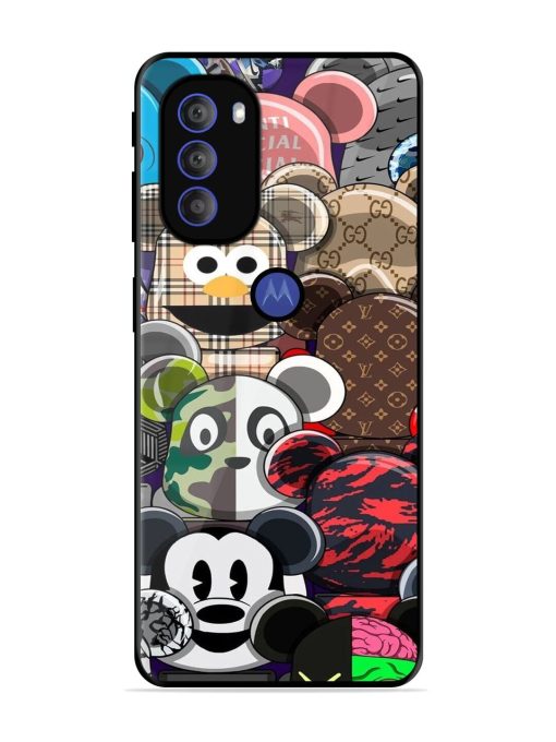 Streetwear Bearbrick Extravaganza Glossy Soft Edge Case for Motorola Moto G71 (5G) Chachhi