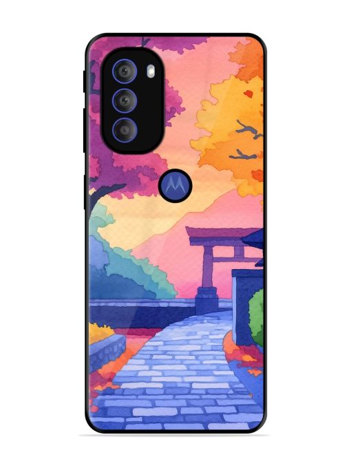 Autumnal Serenity Glossy Soft Edge Case for Motorola Moto G71 (5G) Chachhi