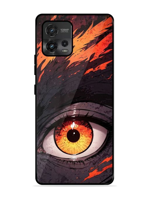 Inferno Gaze Glossy Soft Edge Case for Motorola Moto G72 Chachhi