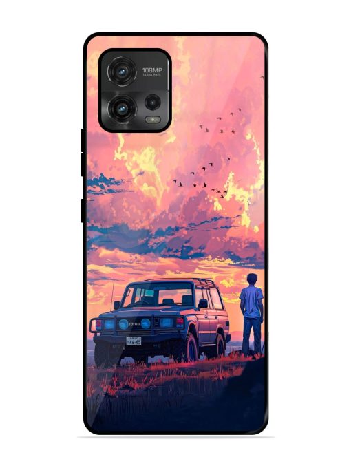 Solitude'S Horizon Glossy Soft Edge Case for Motorola Moto G72 Chachhi