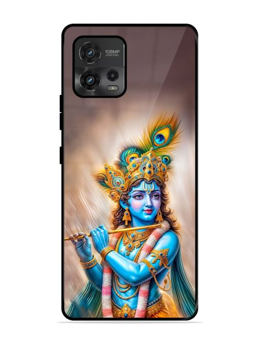 Divine Krishna Glossy Soft Edge Case for Motorola Moto G72 Chachhi