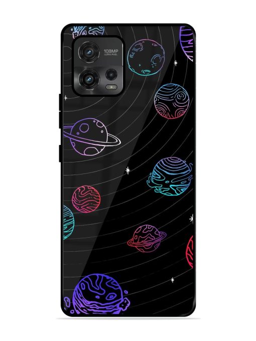 Cosmic Ballet Glossy Soft Edge Case for Motorola Moto G72 Chachhi