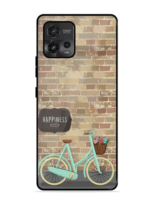 Pedaling Towards Happiness Glossy Soft Edge Case for Motorola Moto G72 Chachhi