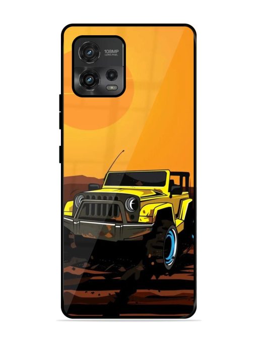 Sunset Cruise Glossy Soft Edge Case for Motorola Moto G72 Chachhi