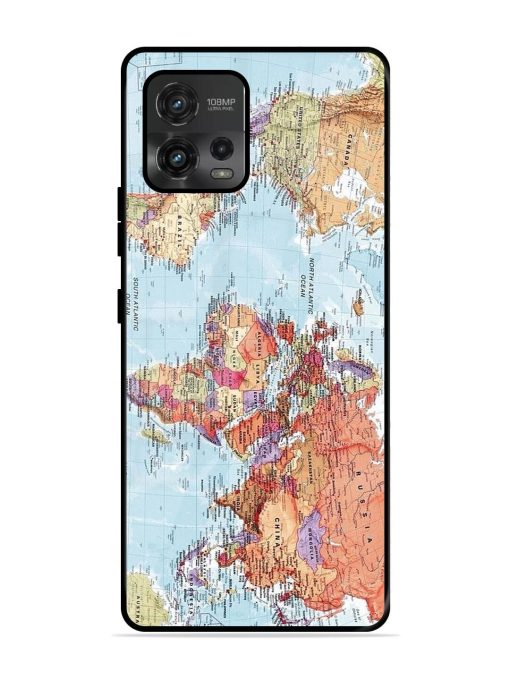 Our Blue Marble Glossy Soft Edge Case for Motorola Moto G72 Chachhi