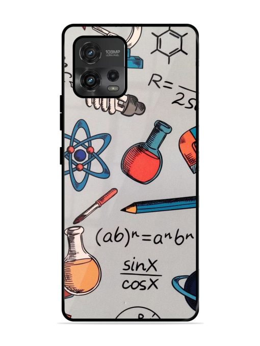 Science Doodle Glossy Soft Edge Case for Motorola Moto G72 Chachhi