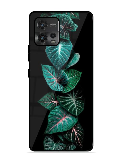 Emerald Elegance Glossy Soft Edge Case for Motorola Moto G72 Chachhi