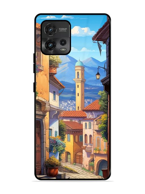 Tuscan Twilight Glossy Soft Edge Case for Motorola Moto G72 Chachhi