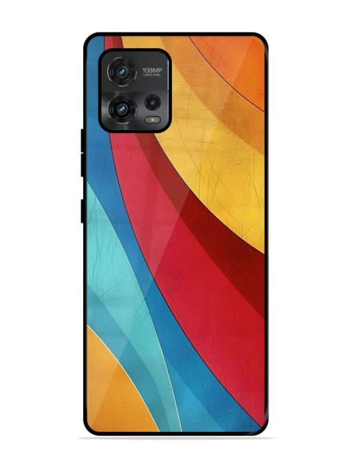 Curving Canvas Glossy Soft Edge Case for Motorola Moto G72 Chachhi