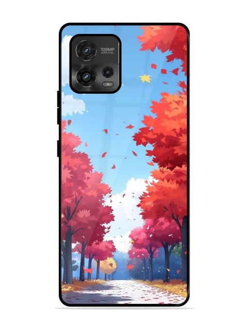 Autumn'S Embrace Glossy Soft Edge Case for Motorola Moto G72 Chachhi