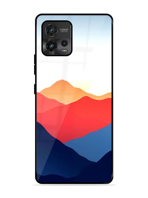 Sunset Peaks Glossy Soft Edge Case for Motorola Moto G72 Chachhi