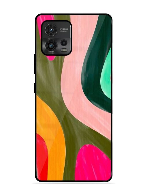 Wavy Wonder Glossy Soft Edge Case for Motorola Moto G72 Chachhi