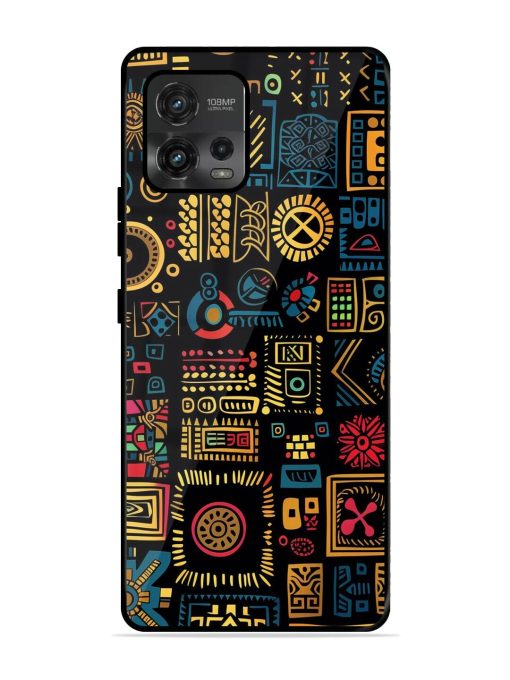 Tribal Tapestry Glossy Soft Edge Case for Motorola Moto G72 Chachhi