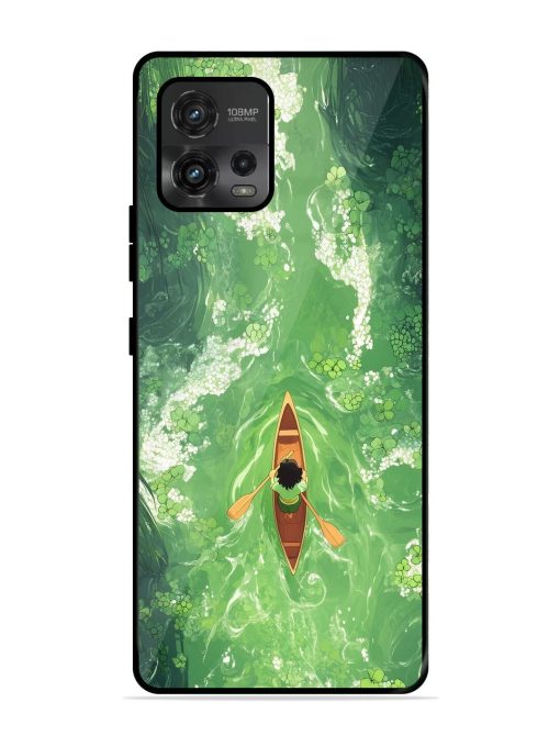 Solitude On The River Glossy Soft Edge Case for Motorola Moto G72 Chachhi