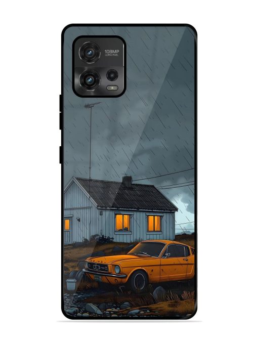 Rainy Day Retreat Glossy Soft Edge Case for Motorola Moto G72 Chachhi