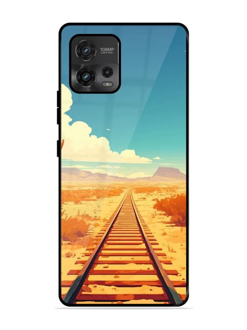 Endless Horizon Glossy Soft Edge Case for Motorola Moto G72 Chachhi