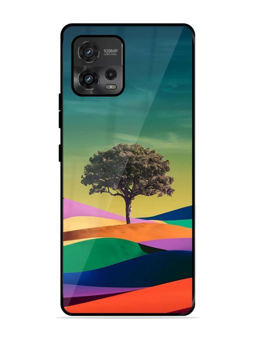 Rainbow'S Lone Sentinel Glossy Soft Edge Case for Motorola Moto G72 Chachhi