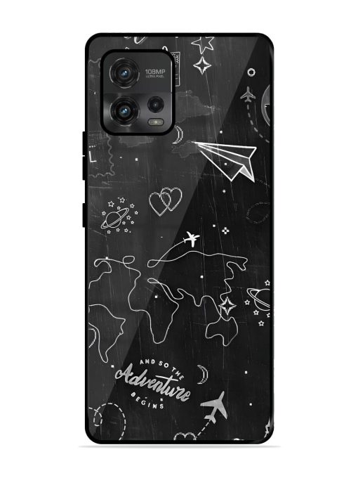 Wanderlust Sketchbook Glossy Soft Edge Case for Motorola Moto G72 Chachhi