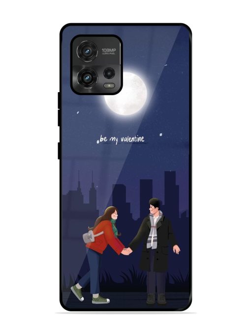 Moonlight Proposal Glossy Soft Edge Case for Motorola Moto G72 Chachhi