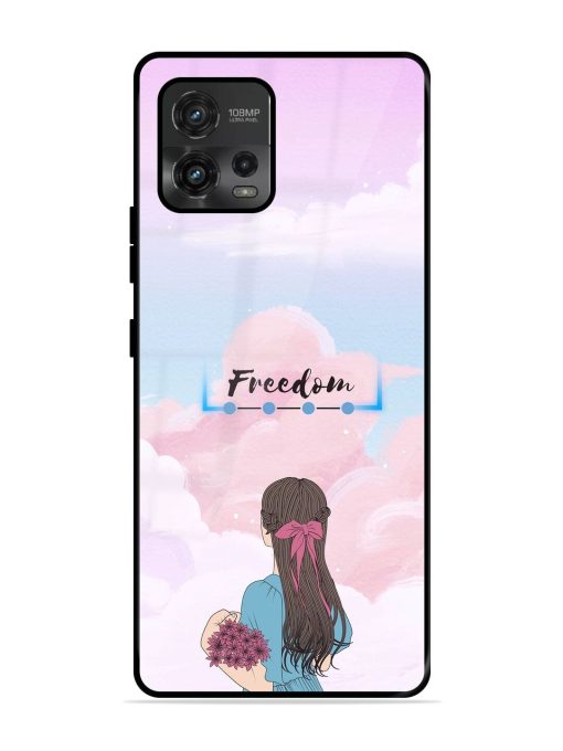 Skyward Dreams Glossy Soft Edge Case for Motorola Moto G72 Chachhi