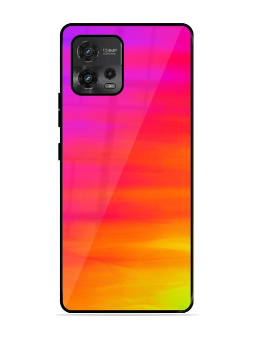 Neon Horizon Glossy Soft Edge Case for Motorola Moto G72 Chachhi