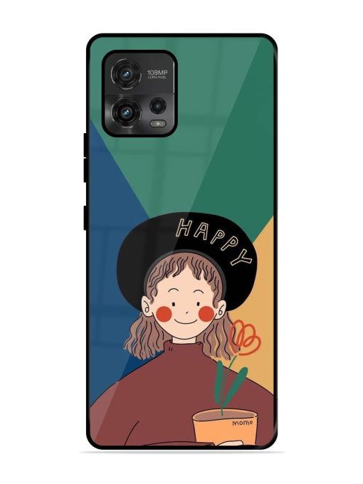 Happy Momo Glossy Soft Edge Case for Motorola Moto G72 Chachhi