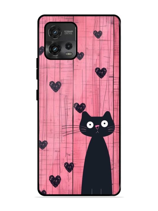 Feline Valentine'S Day Glossy Soft Edge Case for Motorola Moto G72 Chachhi