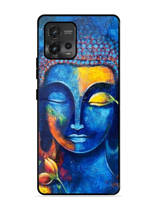 Enlightened Serenity Glossy Soft Edge Case for Motorola Moto G72 Chachhi