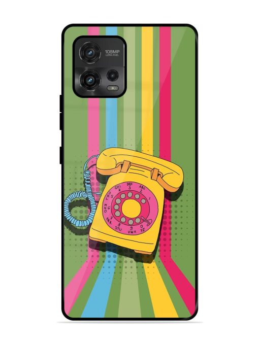 Retro Dialer Glossy Soft Edge Case for Motorola Moto G72 Chachhi