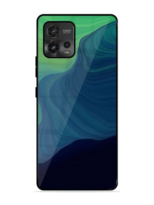 Oceanic Dreams Glossy Soft Edge Case for Motorola Moto G72 Chachhi