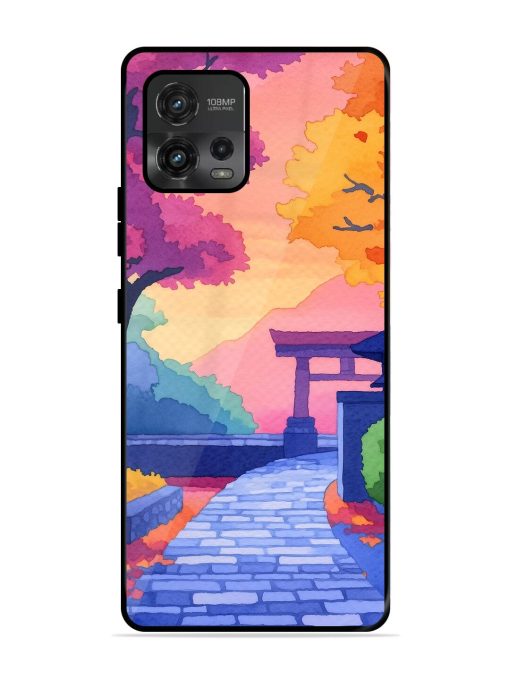 Autumnal Serenity Glossy Soft Edge Case for Motorola Moto G72 Chachhi