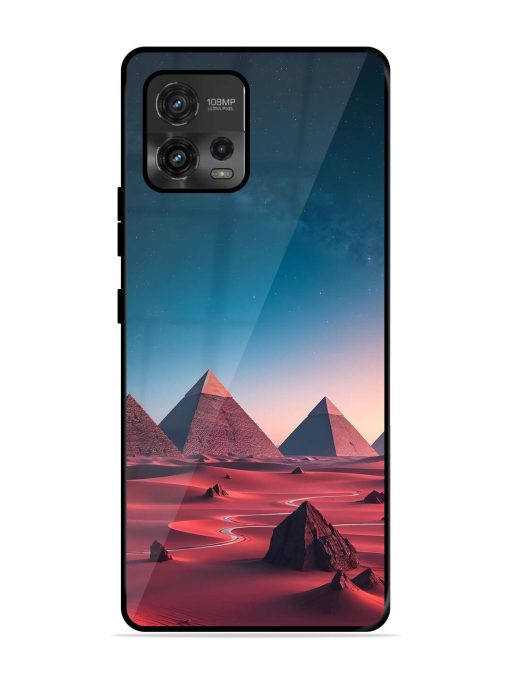 Ancient Wonders Sky Glossy Soft Edge Case for Motorola Moto G72 Chachhi