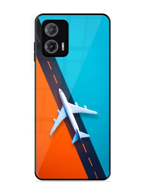 Skyward Bound Glossy Soft Edge Case for Motorola Moto G73 (5G) Chachhi