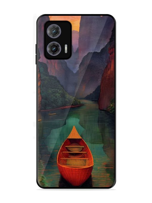 Serene Passage Glossy Soft Edge Case for Motorola Moto G73 (5G) Chachhi