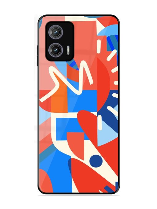 Abstract Harmony Glossy Soft Edge Case for Motorola Moto G73 (5G) Chachhi