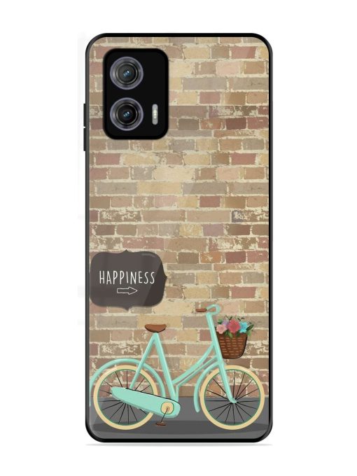 Pedaling Towards Happiness Glossy Soft Edge Case for Motorola Moto G73 (5G) Chachhi