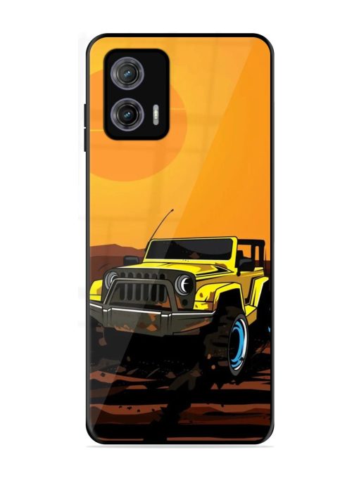 Sunset Cruise Glossy Soft Edge Case for Motorola Moto G73 (5G) Chachhi