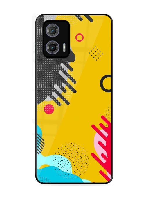 Neon Pop Glossy Soft Edge Case for Motorola Moto G73 (5G) Chachhi