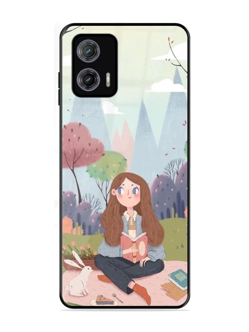 The Bookish Escape Glossy Soft Edge Case for Motorola Moto G73 (5G) Chachhi