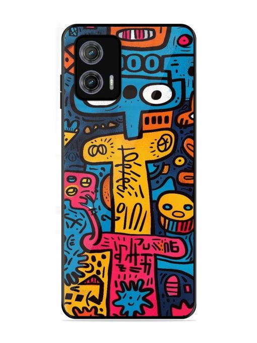 Doodletopia Glossy Soft Edge Case for Motorola Moto G73 (5G) Chachhi