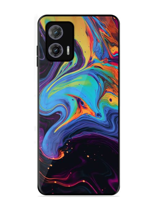 Liquid Dreamscape Glossy Soft Edge Case for Motorola Moto G73 (5G) Chachhi