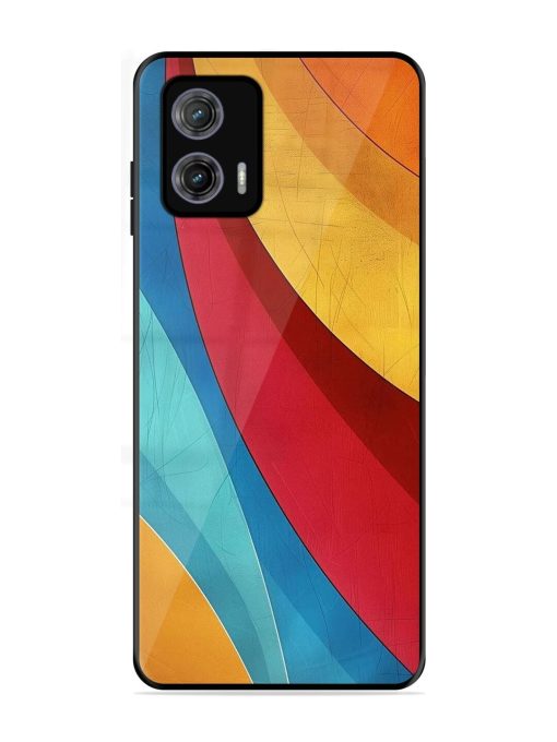 Curving Canvas Glossy Soft Edge Case for Motorola Moto G73 (5G) Chachhi