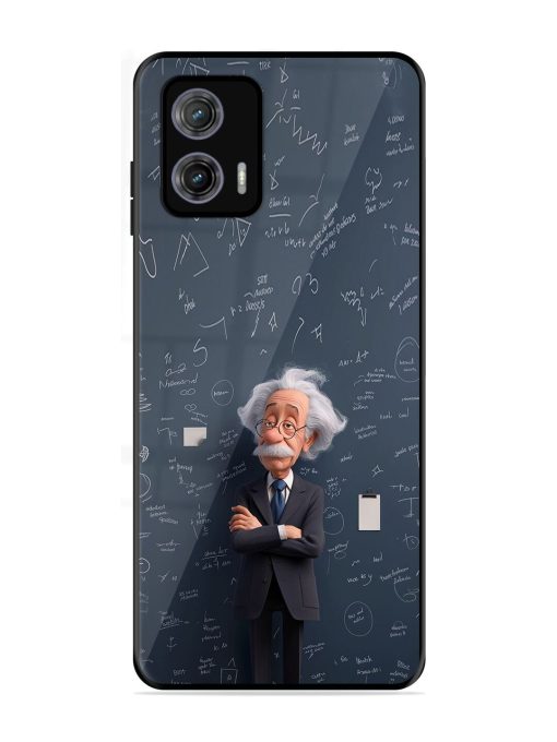 Albert Einstein Glossy Soft Edge Case for Motorola Moto G73 (5G) Chachhi