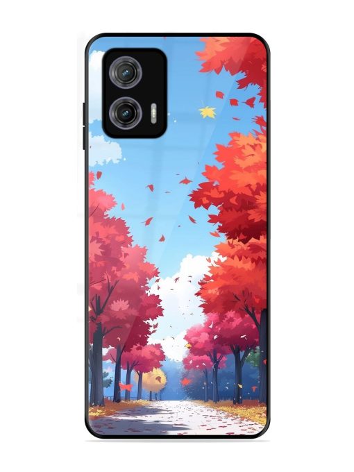 Autumn'S Embrace Glossy Soft Edge Case for Motorola Moto G73 (5G) Chachhi