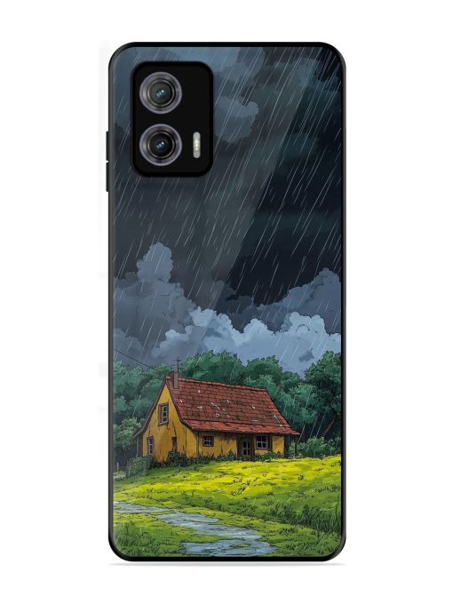 Rainy Day Retreat Glossy Soft Edge Case for Motorola Moto G73 (5G)