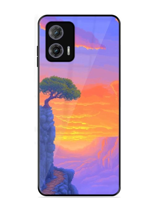 Cliffside Solitude Glossy Soft Edge Case for Motorola Moto G73 (5G) Chachhi