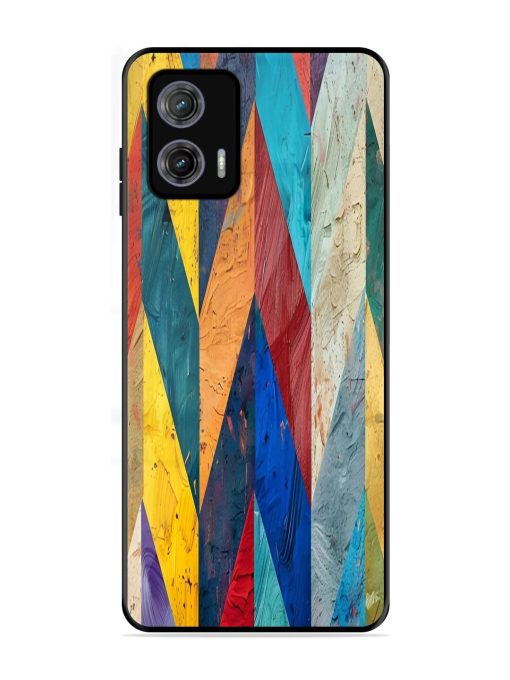 Abstract Tapestry Glossy Soft Edge Case for Motorola Moto G73 (5G) Chachhi